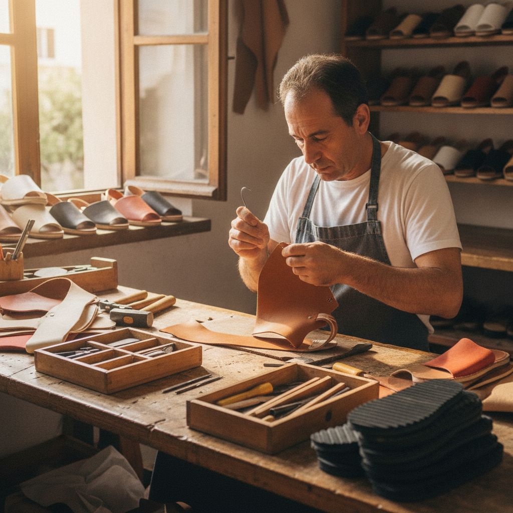 El proceso artesanal de fabricación de las abarcas: desde el corte hasta el acabado